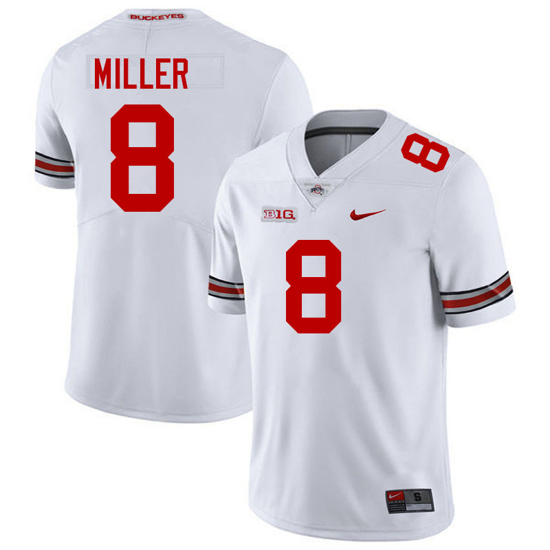 Bodpegn Miller Ohio State Buckeyes Jersey College Football Uniforms-White